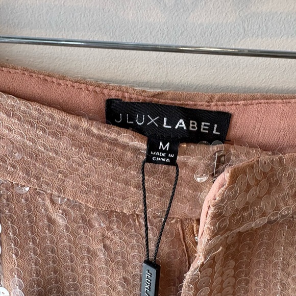NWT JLUXLABEL Shimmering Tan Sequin Set - Picture 9 of 10